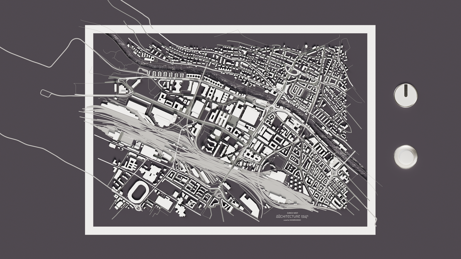 3D architecture map
